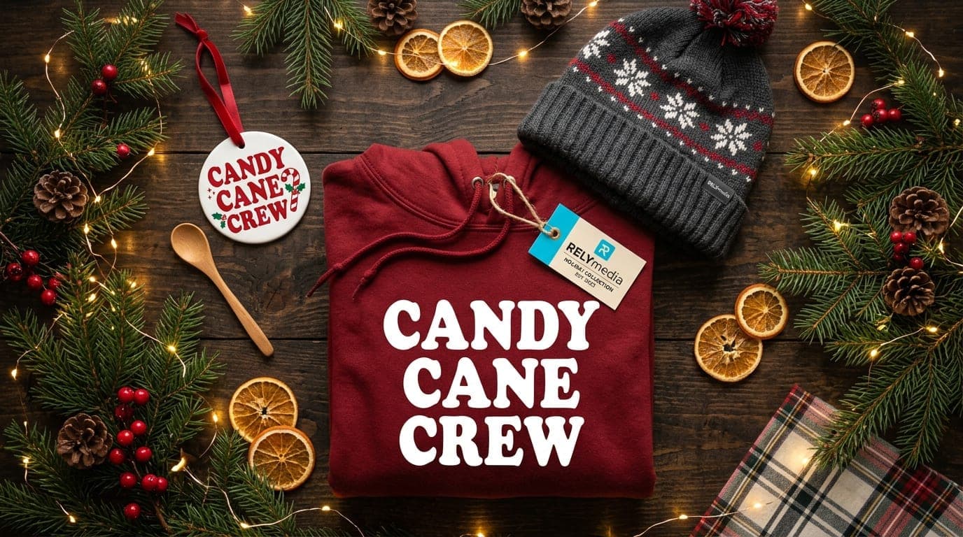 Custom Christmas team merchandise