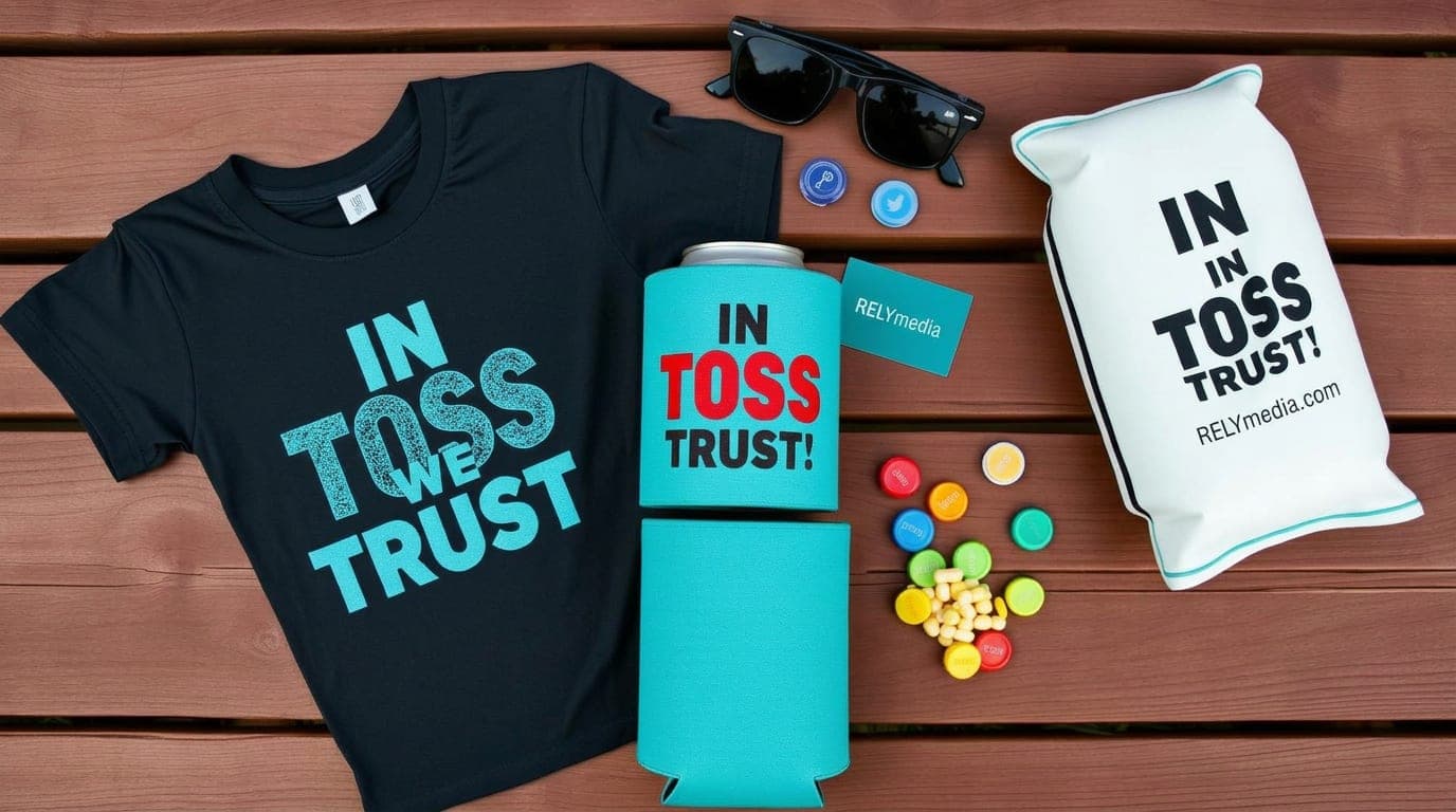 Custom cornhole team gear and branded apparel