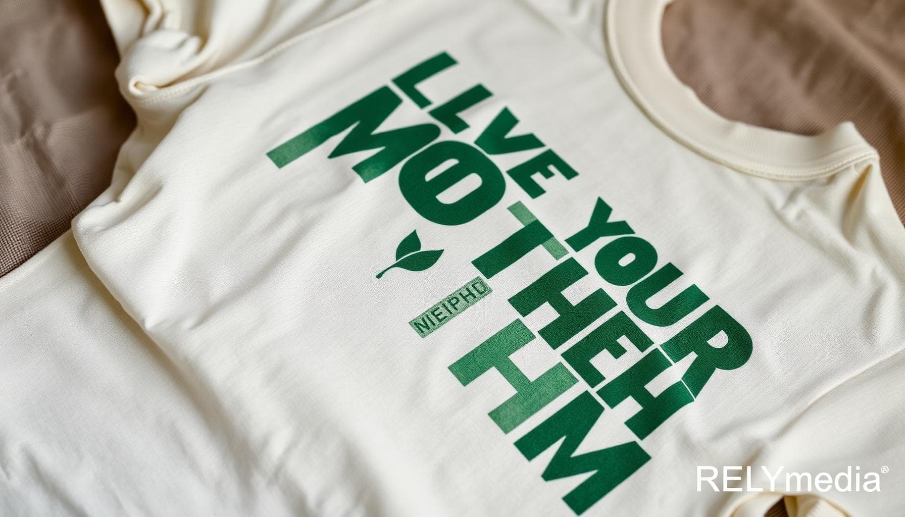 Custom branded apparel with Earth Day slogans for environmental awareness campaigns