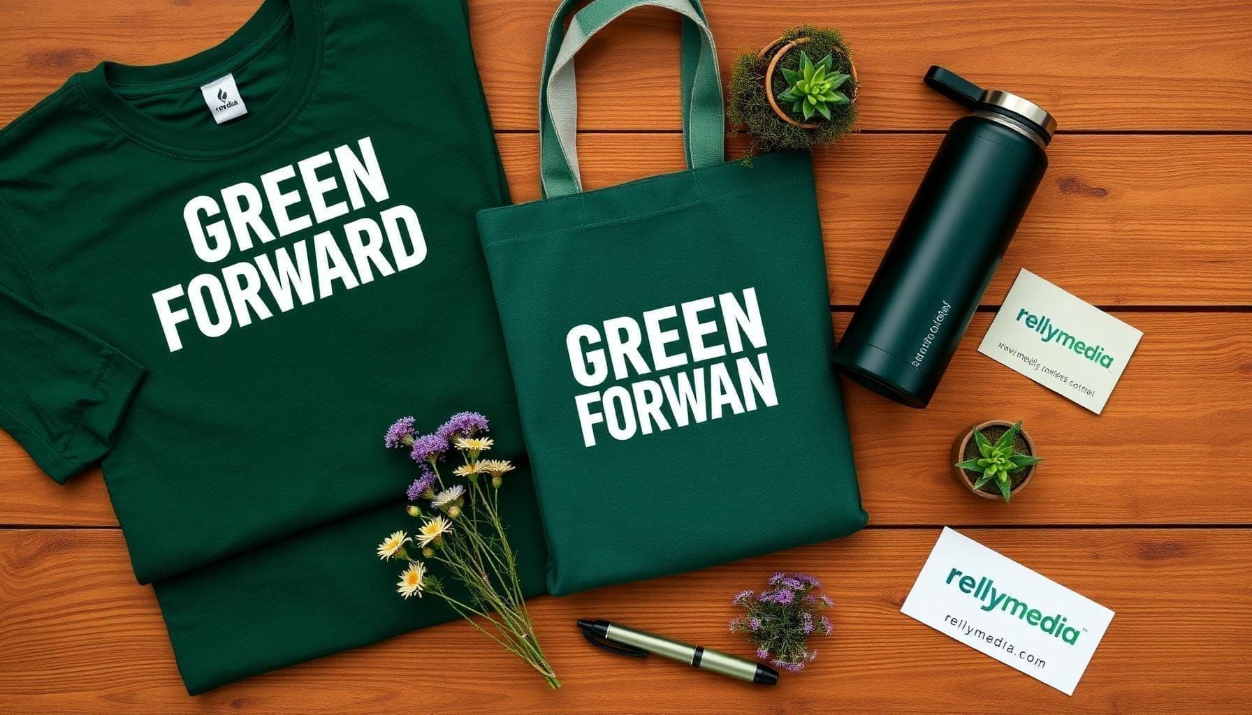 Eco-friendly promotional merchandise for Earth Day events and environmental campaigns