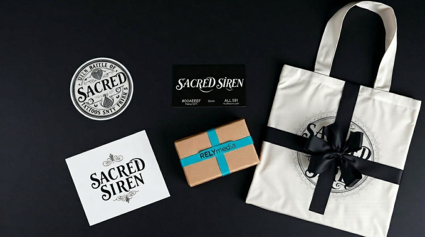 Tattoo shop branded merchandise and promotional products