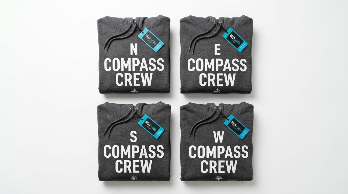 Custom group merch for four friends