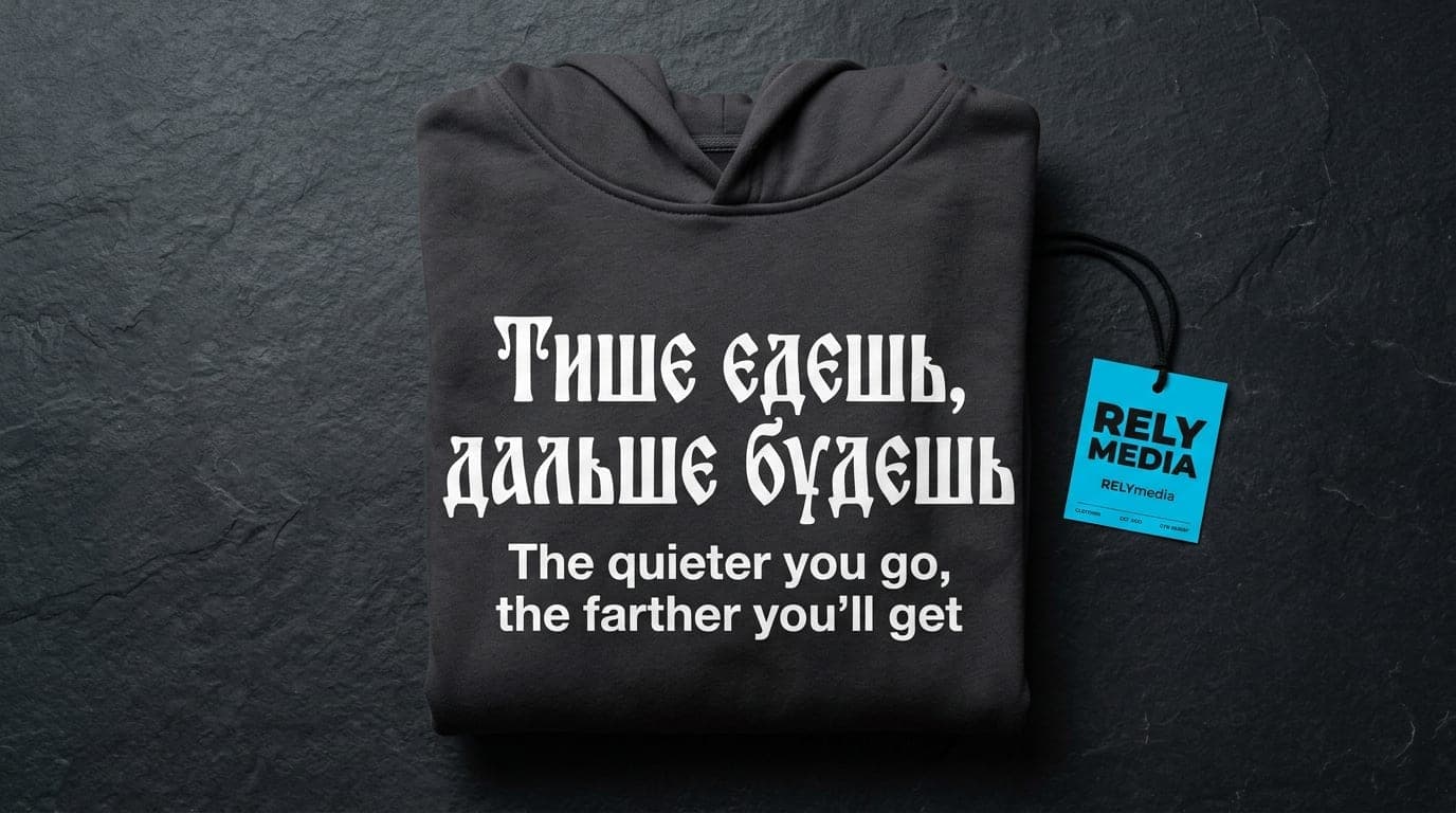 Custom Russian saying apparel