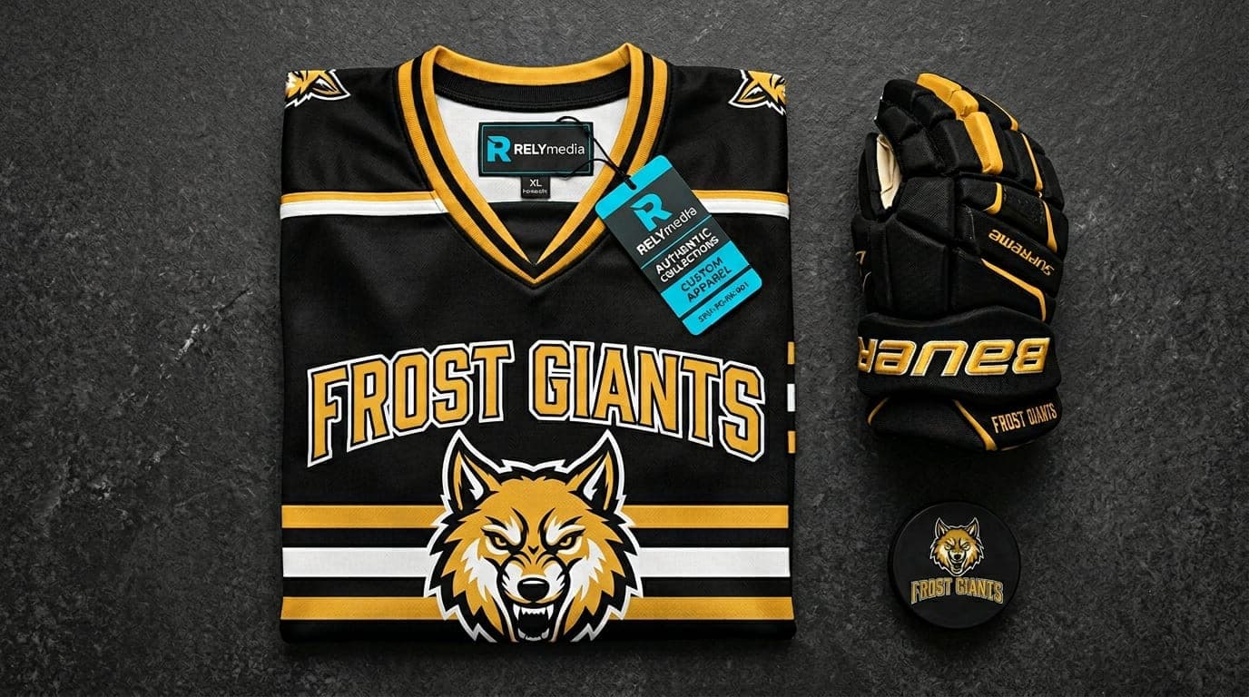 Custom hockey jerseys with team name and number