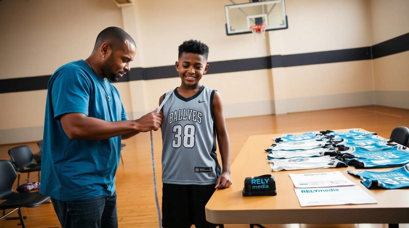 Collecting jersey sizes and roster names from parents