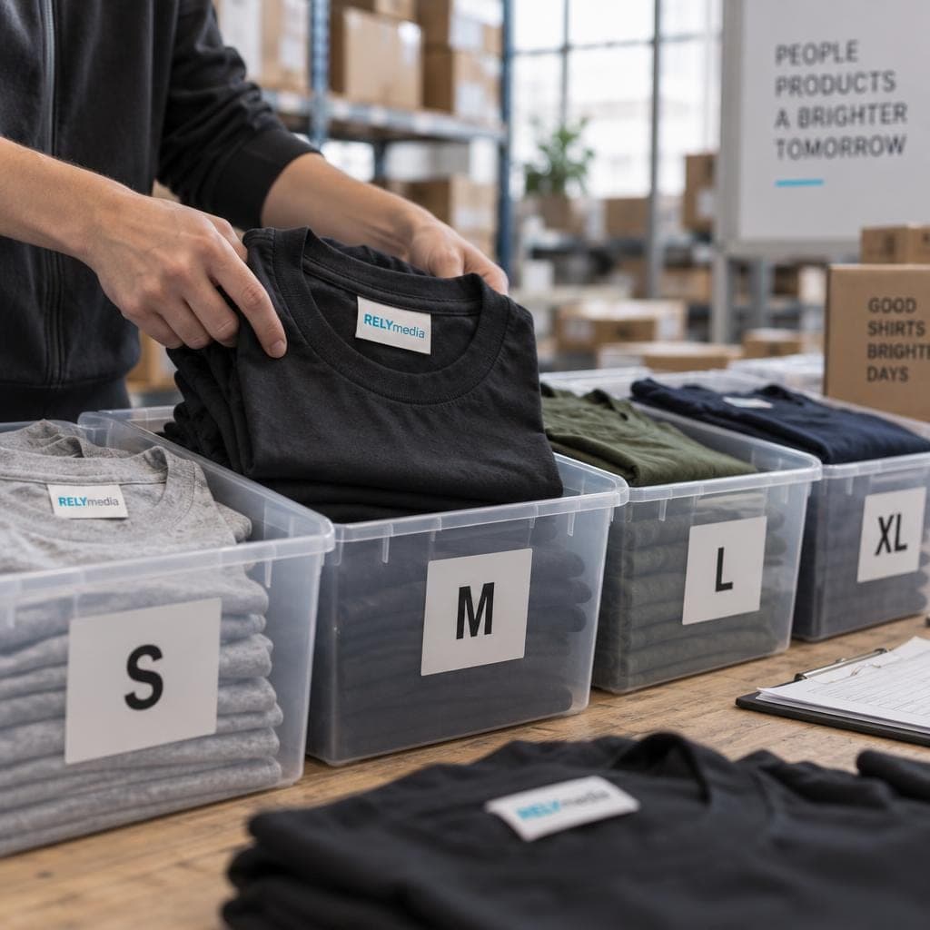 Sorting a group t-shirt order by size