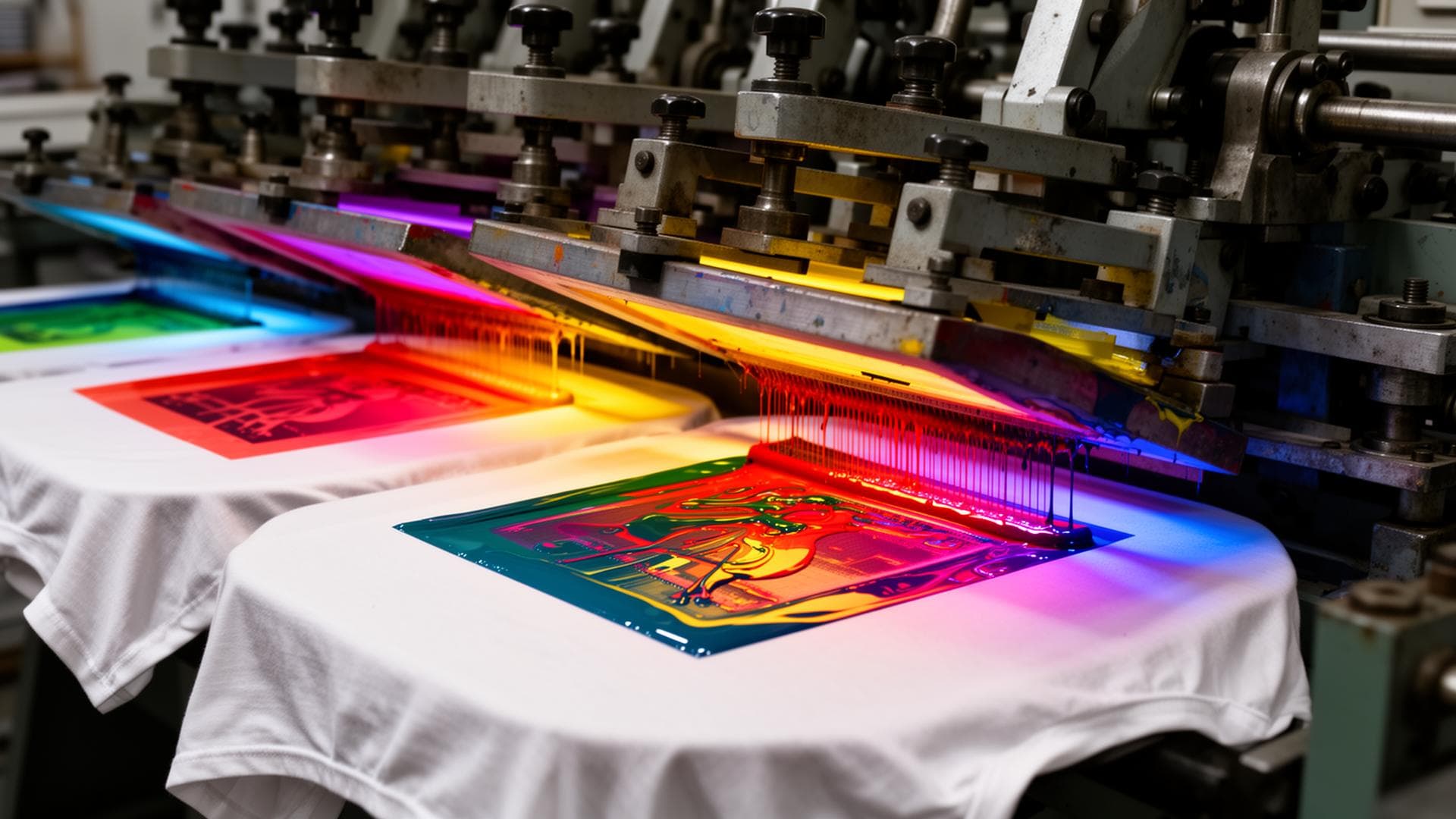 How screen printing works — the print production process