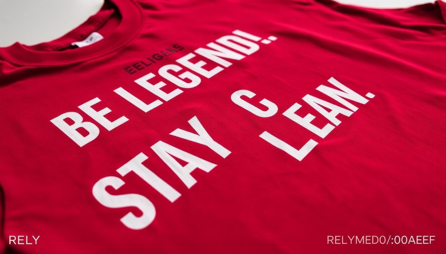 Close-up of Red Ribbon Week slogan on custom t-shirt β drug awareness campaign merchandise