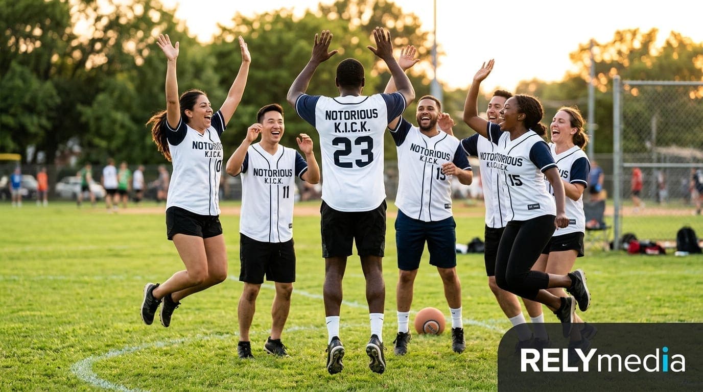 Best Funny & Cool Kickball Team Names & Team Jersey Ideas