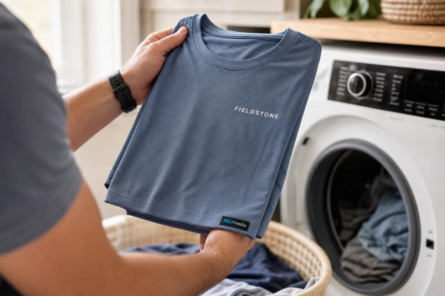 How to wash and dry polyester so it keeps its shape