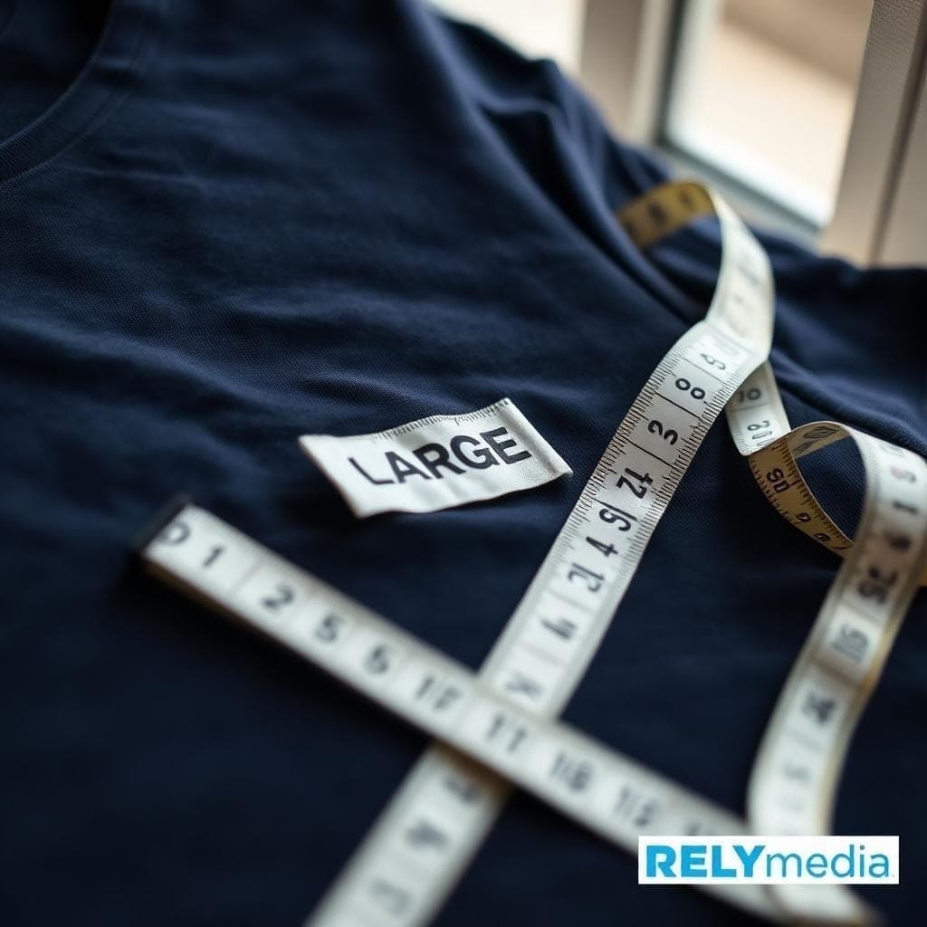 Close-up of t-shirt fit and fabric detail showing classic fit construction