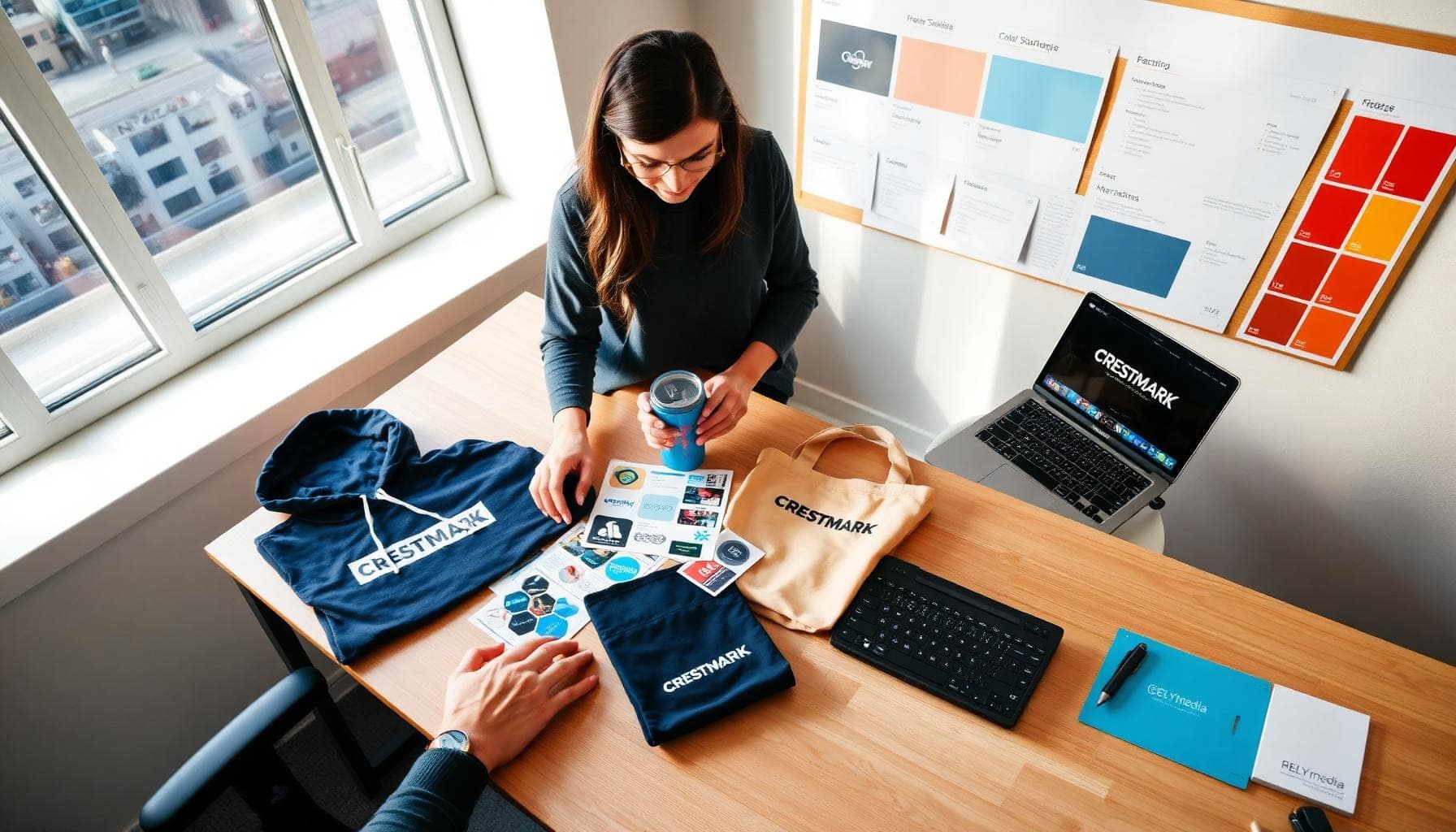 Branded merchandise and custom promotional products for business brand building