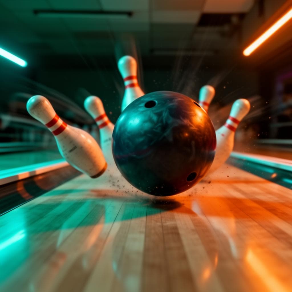 Bowling strike moment